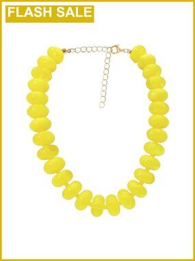 Chunky Beaded Necklace Women Large Big Boho Statement Choker Jewelry
